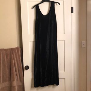 CP Shades Rayon Velvet Tank Dress, Maxi, Size S